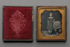 Standing young girl